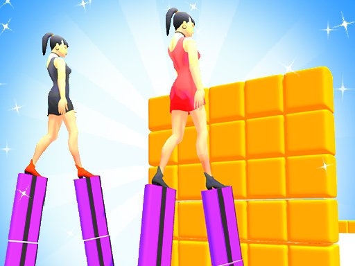 Play Heels Run Race – Stack Rider Game