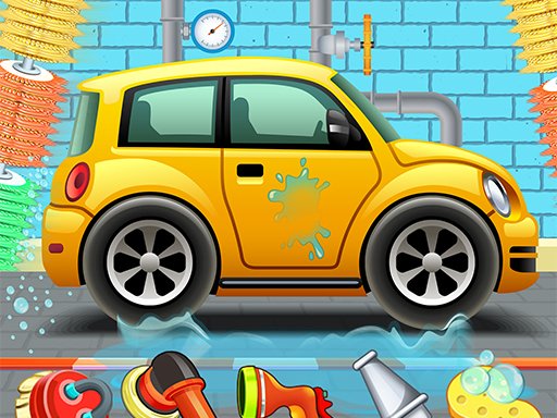 Play Kids Car Wash Service Auto Workshop Garage Game