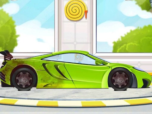 Play Sports Car Wash 2D Game