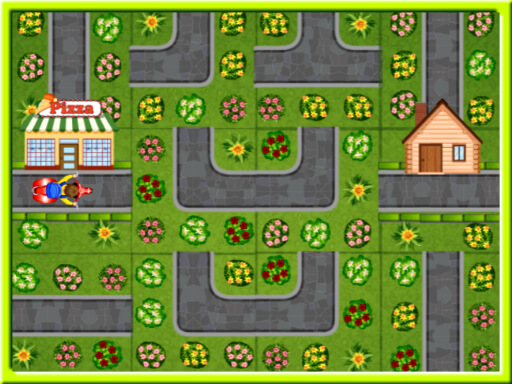 Play Pizza Delivery Puzzles Game