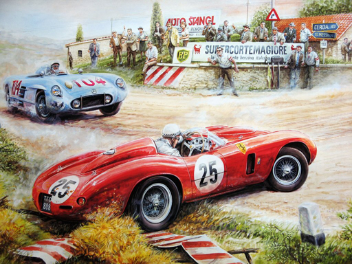 Play Painting Vintage Cars Jigsaw Game