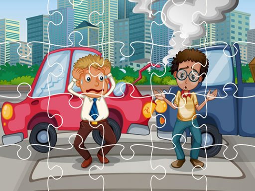 Play Crash Car Jigsaw Game