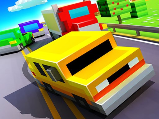 Play Blocky Highway: Traffic Racing Game