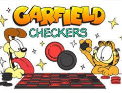 Play Garfield: Checkers Game