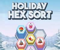 Play Holiday Hex Sort Game