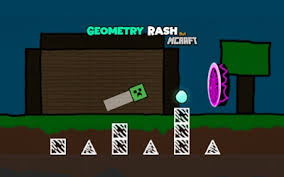 Play Geometry Rash but MCraft Game